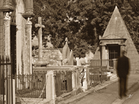 Badin au cimetière de Loyasse, non loin de la «Pyramide».